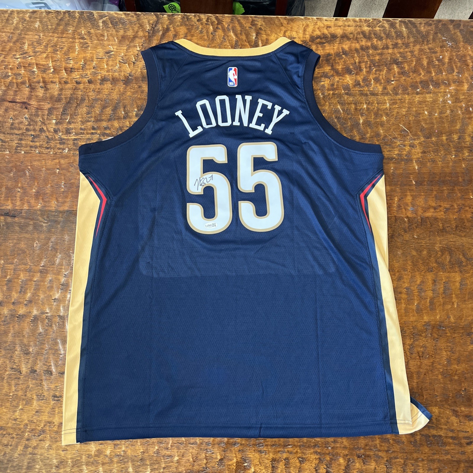 Kevon Looney Autographed Signed New Orleans Pelicans Jersey JSA Coa 