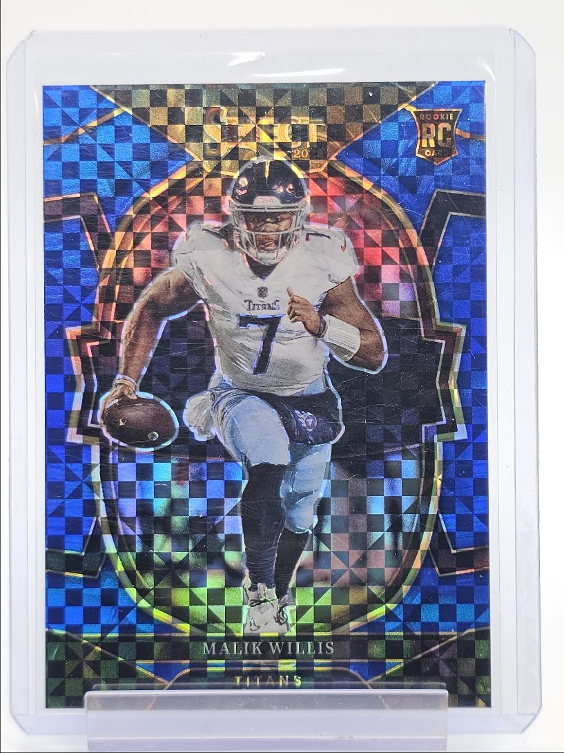 MALIK WILLIS 2022 SELECT CONCOURSE ROOKIE BLUE PRIZM TITANS RC /199 Q3078