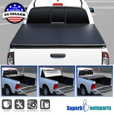 Fit 2014-2019 Toyota Tundra Soft TriFold 6.5ft/ 78" Bed Length Tonneau Cover 1PC
