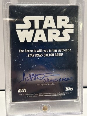 Topps Star Wars Sketch Card 1/1 Anakin Skywalker 1/1 Sketch By