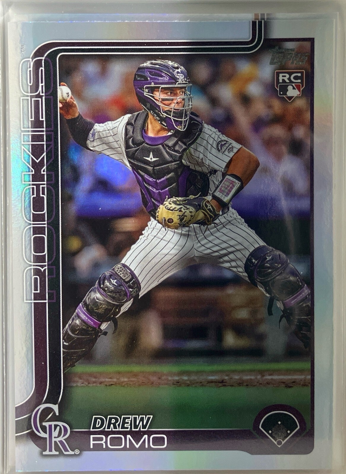 2025 Topps Series 1 - Drew Romo #296 Rainbow FoiL BASEBALL CARD ROOKIE