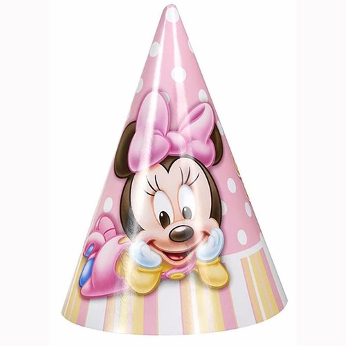 Minnie's 1st Birthday Party Cone Hats 
