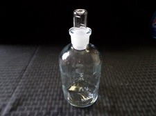 KIMAX-35 Kimble Glass 500mL Apothecary Storage Bottle w/ Std #24 Stopper Chip