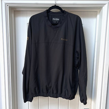 Footjoy Golfjacke Herren Large Schwarz Windbreaker Langarm Pullover Oberteil