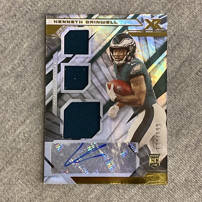 2021 Panini XR Football Kenneth Gainwell RPA /199 Eagles Relic Auto #239