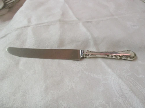 Vintage 1941 Reed & Barton Sterling New French Hollow Dinner Knife Georgian Rose