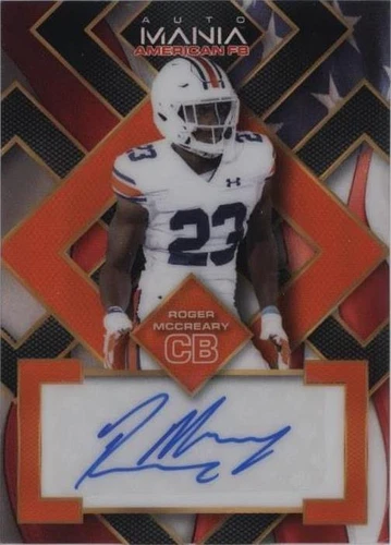 2022 Wild Card Auto Mania American Football Roger McCreary #AMA-SQ85