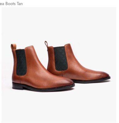 Ted Baker LINEUS Mens Chelsea Boots Tan Uk RRP £140 ZE77 UK