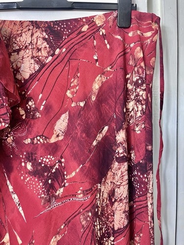 GIANFRANCO CORNELI Red Good Abstract Print Top Midi Skirt Outfit Size UK 18 - Picture 5 of 8
