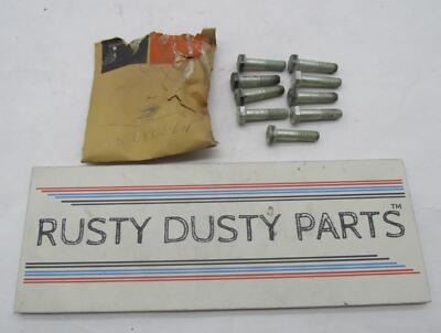 akakその4 Lot of 9 Harley Aermacchi Genuine NOS Rear Footrest Peg Bolts Pins