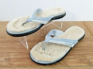 ll bean shearling flip flops