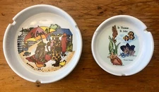 Ashtrays Lot Of 2 Virgin Islands St Croix, St Thomas/St John Tobacciana Vintage