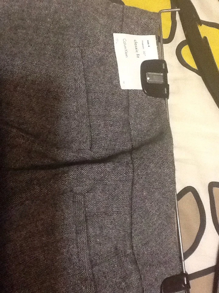 NWT Calvin Klein Wool Blend Classic Fit Dress Pants Women Size