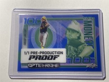 BRODY BRECHT rockies 2023 Leaf Eclectic So Money! Clear Blue PROOF 1/1 (B2)