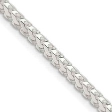 4mm 925 Franco Sterling Silver Solid Chain Necklace Bracelet Diamond Cut Italy