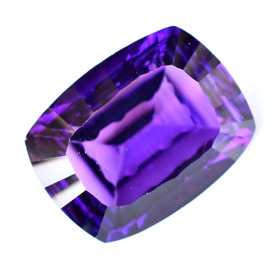 Piedra preciosa suelta certificada sin tratar amatista púrpura natural de 18,55 quilates de Uruguay Foto 4 de 4