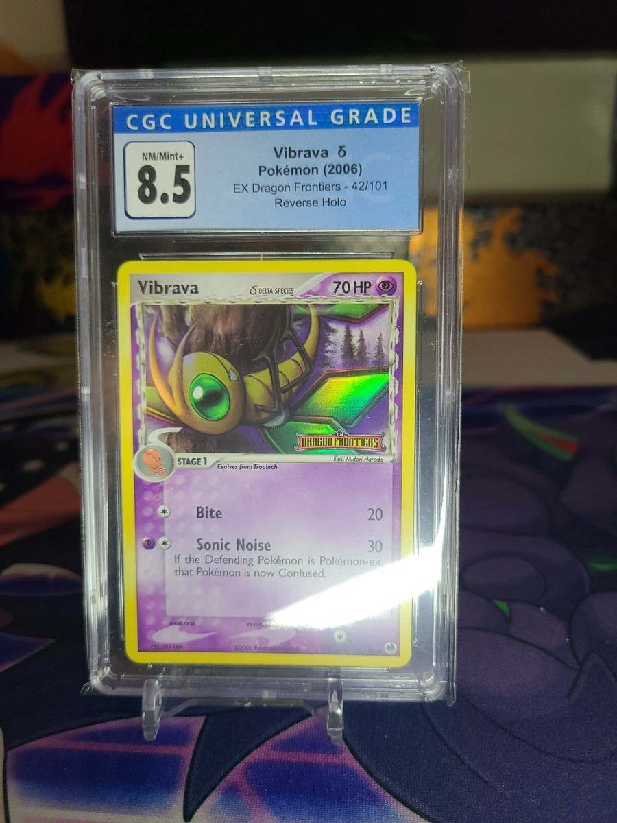 Pokemon Vibrava 42/101 Reverse Holo EX Dragon Frontiers CGC 8.5 