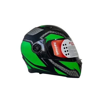 Neongrüner Integralhelm Motorradhelm bietet hervorragenden Schutz und Stil XL