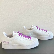 Size 8 - adidas Superstar Bold Clean Classics Collection - White Shock  Purple for sale online | eBay