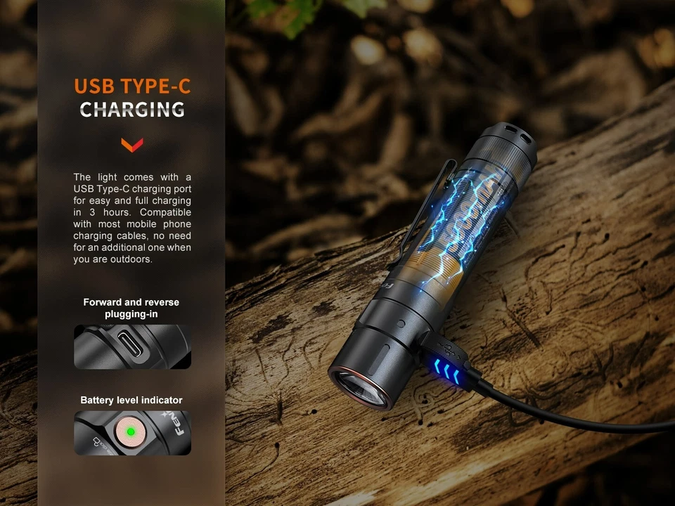 Fenix E35R EDC 3100 Lumens USB-C Rechargeable Flashlight - Image 4 of 4