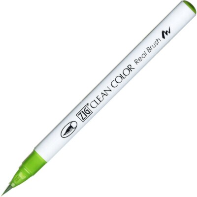 Kuretake Zig Clean Farbe echter Pinselstift Hellgrün