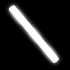 100 Pack 16" White LED Foam Glow Sticks Light Up Flashing Wands, DJ Party Events