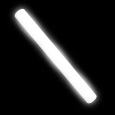 100 Pack 16" White LED Foam Glow Sticks Light Up Flashing Wands, DJ Party Events