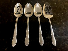 Oneida Simeon L & George H Rogers Homestead Stainless 4 Piece Serving Set