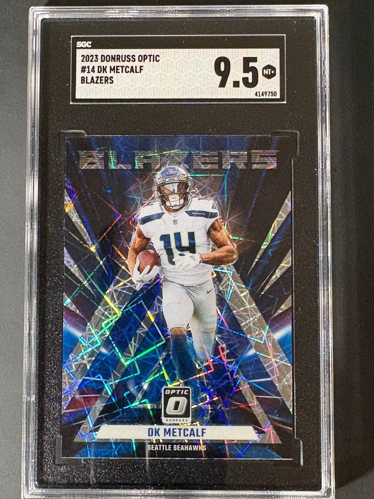 2023 Panini Donruss Optic - Blazers DK Metcalf #14 - SGC 9.5