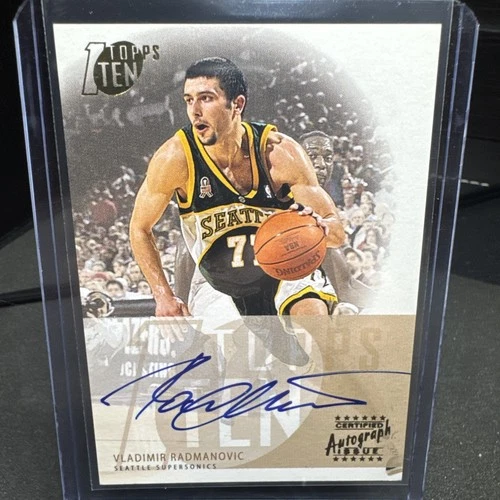 2002-03 Topps Ten - Autographs Vladimir Radmanovic #TA-VR (AU)