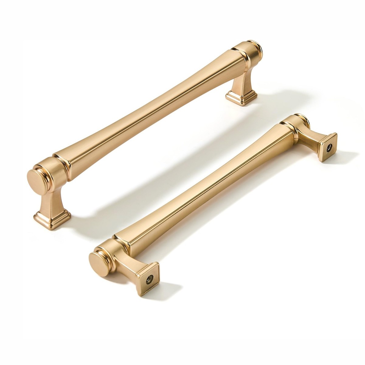 10 Pack 5 Inch (128 mm) Brushed Gold Cabinet Pulls Kitchen Cabinet Handles, D... 10 Pack 5 Inch (128 mm) Brushed Gold Cabinet Pulls Kitchen Cabinet Handles, D...
