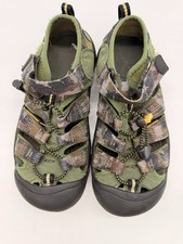 KEEN Newport H2 Sandals Big Kids Size 4 Camo Green Hiking Waterproof Sport B3-12