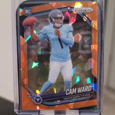 2025 Panini Prizm Cam Ward Rookie Orange Prizm #352 Titans NFL