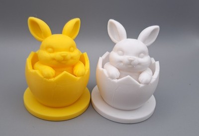 Osterhasen in Eierschale 3D PLA Druck Ornament