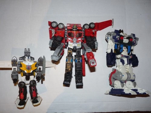 TRANSFORMERS CYBERTRON OPTIMUS PRIME WING SABER METROPLEX FOR PARTS 2005 HASBRO