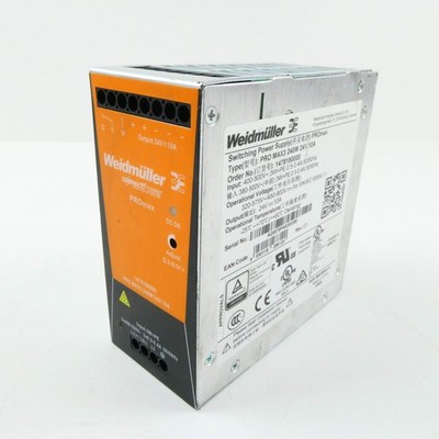 WEIDMÜLLER PRO MAX3 240W 24V 10A (1478180000) SWITCHING POWER SUPPLY PROmax