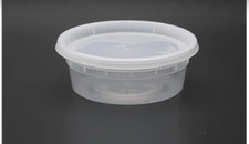 8oz Heavy Duty Round Deli Soup Plastic Container 240 Set