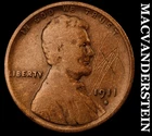 1911-S Lincoln Wheat Cent- Semi Key Better Date No Reserve #J5471