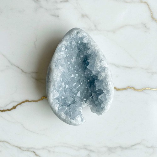 Celestit Kristallcluster 9cm – Heilstein Edelstein Kristall Mineral Naturstein