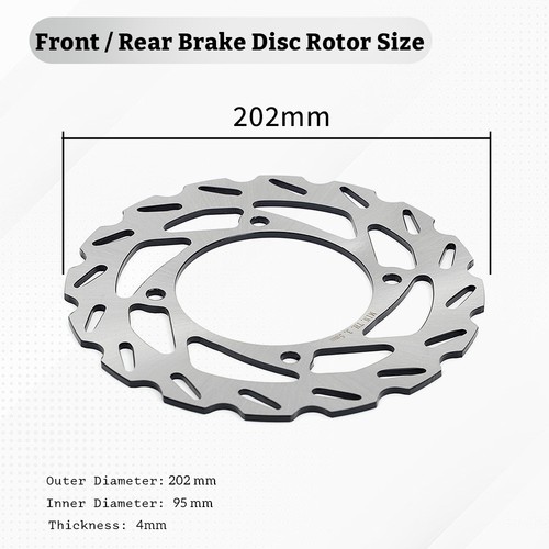 Front Rear Brake Disc Rotor For Arctic Cat 250 300 400 450 500 550 650 700 1000 - Picture 2 of 9