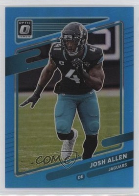 2021 Panini Donruss Optic Aqua Prizm 136/299 Josh Hines-Allen Allen #118 1rt2