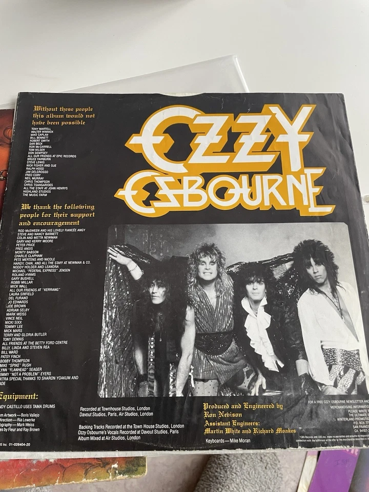 Ozzy Osbourne The Ultimate Sin - VINYLE - 1986 - Epic EPC 26404 - Europe - Photo 4/4