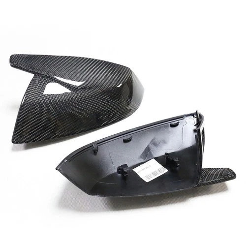 Real Carbon Fiber Rear View Mirror Cover Caps For Audi Q5 SQ5 Q7 SQ7 2017-2021