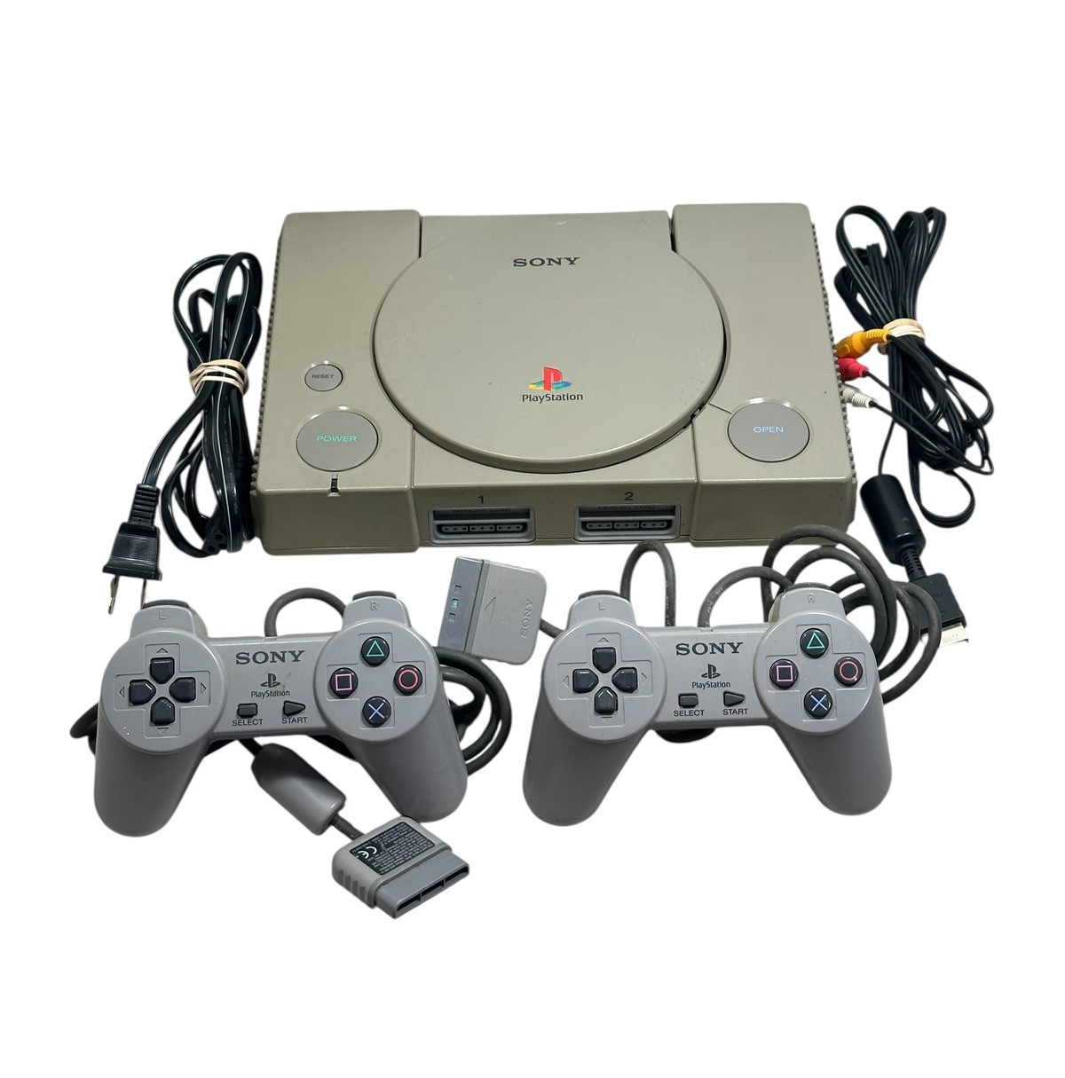 Sony PlayStation PS1 SCPH-1001 Console System OEM Bundle - Tested and Works
