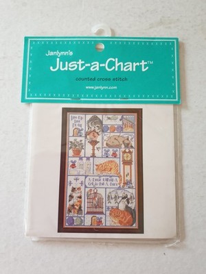 Janlynn Cats Katzen Sampler Kreuzstichkarte nur Nancy Rossi