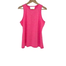 Ideology Women's Active Tank Top Neon Pink Racerback Athletic Workout Gym Size L