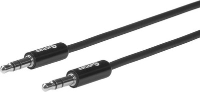 eSTUFF ES608001 Minijack Cable 3.5mm 0 5m Male - Black ~E~