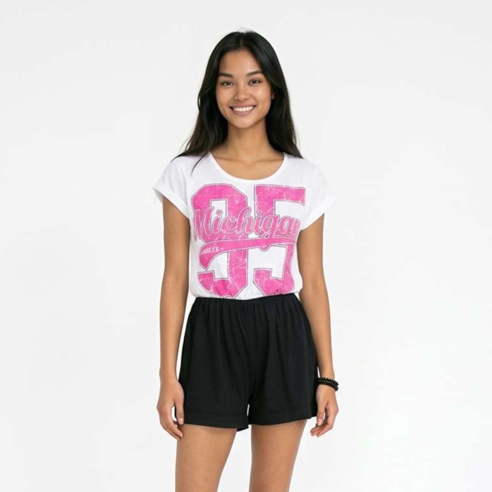 Tuta Corta Mujer Enteriza Casual Shorts Cotone 2191 Nuevo