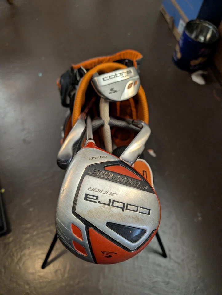 Juego de palos de golf Cobra Junior naranja negro - driver, híbrido, 7, 9, SW, PUTTER, BOLSA Foto 4 de 4