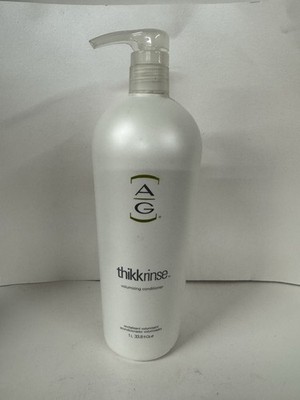 AG hair cosmetics thikk rinse volumizing conditioner 33.8 oz + pump